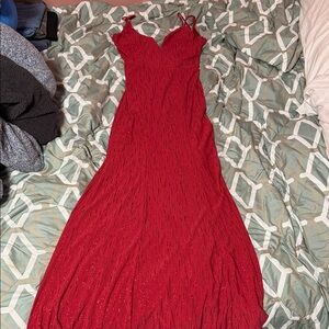 City Triangles Red Maxi Dress